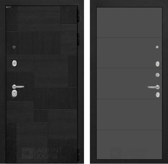Входная дверь PAZL 13 - Графит софт | Современная MDF панель 10 мм, цвет 