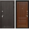 Входная дверь URBAN 03 - Орех бренди | Стильная декоративная MDF панель 10 мм с наличником, цвет 