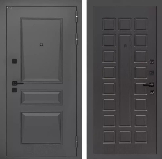 Входная дверь Орлеан 04 - Венге | Металлическая отделка методом давления на полотне