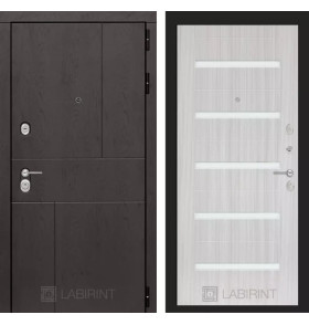 Входная дверь URBAN 01 - Сандал белый, стекло белое