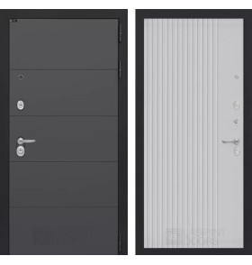 Входная дверь ART 29 - Белый рельеф софт