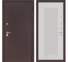 Входная дверь CLASSIC антик медный 30 - Белый рельеф софт