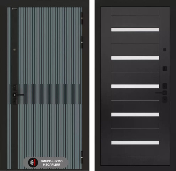 Входная дверь ISSIDA 01 - Венге, стекло белое | Фрезерованная МДФ панель 10 мм, цвет 