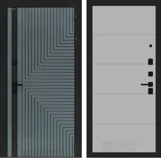 Входная дверь CREDOR 13 - Грей софт | Фрезерованная МДФ панель 10 мм, цвет 
