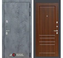 Входная дверь Бетон 03 - Орех бренди