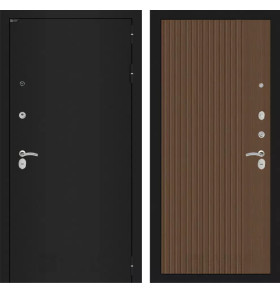 Входная дверь CLASSIC шагрень черная 29 - Дуб кантри темный