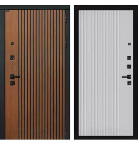 Входная дверь STORM 29 - Белый рельеф софт