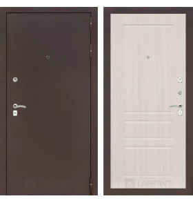 Входная дверь CLASSIC антик медный 03 - Сандал белый