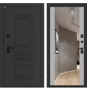 Входная дверь Аляска Лайт с Зеркалом Максимум - Грей софт