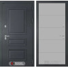 Входная дверь Атлантик 13 - Грей софт | Металлическая отделка 3D филенка