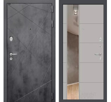 Входная дверь LOFT с Зеркалом 19 - Грей софт