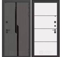 Входная дверь CARBON 25 - Белый софт, черная вставка