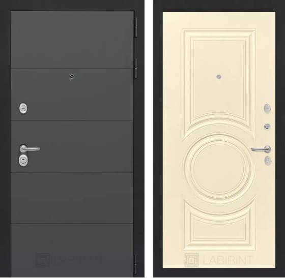 Входная дверь ART 23 - Шампань софт | Современная декоративная MDF панель 10 мм, цвет 