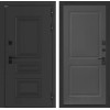 Входная дверь Аляска Лайт 11 - Графит софт | Металлическая отделка методом давления на полотне