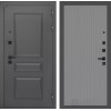Входная дверь Орлеан 29 - Серый рельеф софт | Металлическая отделка методом давления на полотне