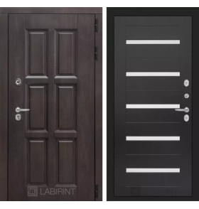 Входная дверь Лондон 01 - Венге, стекло белое