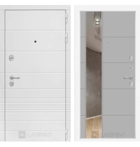 Входная дверь Трендо с Зеркалом 19 - Грей софт