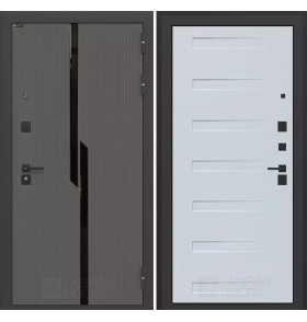 Входная дверь CARBON 14 - Дуб кантри белый горизонтальный