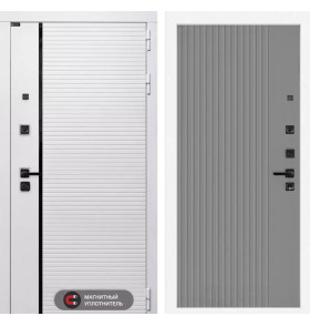 Входная дверь ROYAL 29 - Серый рельеф софт