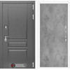Входная дверь Платинум 24 - Бетон светлый | Декоративная MDF панель 16 мм с наличником, цвет 
