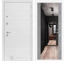 Входная дверь Трендо с Зеркалом Максимум - Бетон светлый