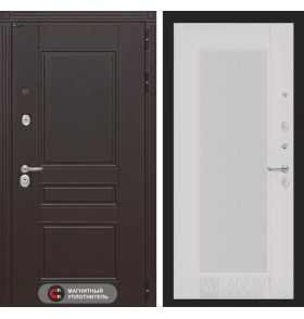 Входная дверь Мегаполис 30 - Белый рельеф софт