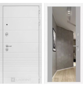 Входная дверь Трендо с Зеркалом Максимум - Грей софт