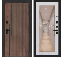 Входная дверь KARMINA с Зеркалом 18 - Сандал белый