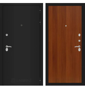 Входная дверь CLASSIC шагрень черная 05 - Итальянский орех