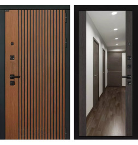 Входная дверь STORM с Зеркалом Максимум - Венге