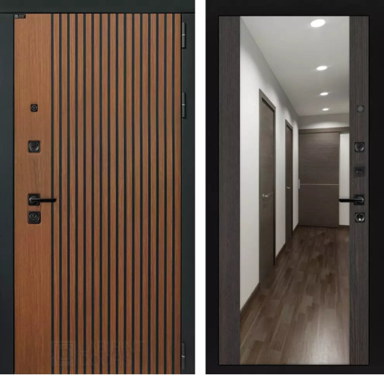 Входная дверь STORM с Зеркалом Максимум - Венге | Декоративная МДФ панель 10 мм в цвете 