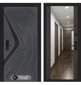 Входная дверь LEOLAB с Зеркалом Максимум - Венге