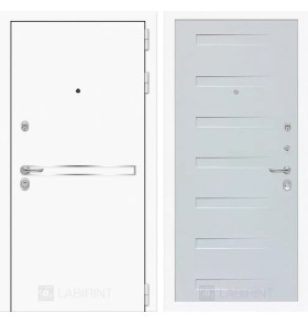 Входная дверь Лайн WHITE 14 - Дуб кантри белый горизонтальный