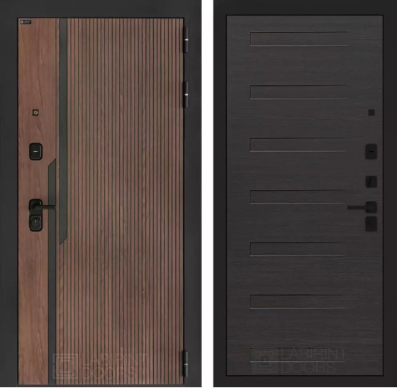 Входная дверь KARMINA 14 - Эковенге горизонтальный | Фрезерованная МДФ панель 10 мм, цвет 