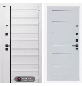 Входная дверь ROYAL 14 - Дуб кантри белый горизонтальный