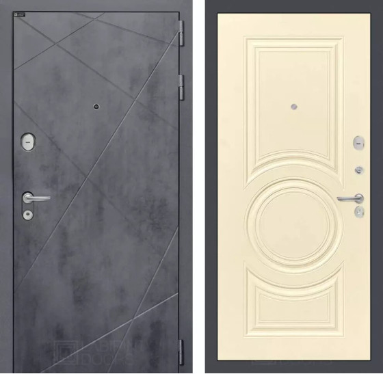 Входная дверь LOFT 23 - Шампань софт | Фрезерованная декоративная MDF панель 10 мм, цвет 