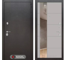 Входная дверь SILVER с Зеркалом 19 - Грей софт