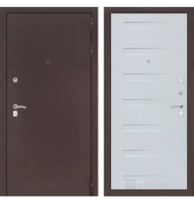 Входная дверь CLASSIC антик медный 14 - Дуб кантри белый горизонтальный