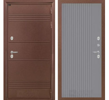 Входная дверь Термо Лайт 29 - Серый рельеф софт