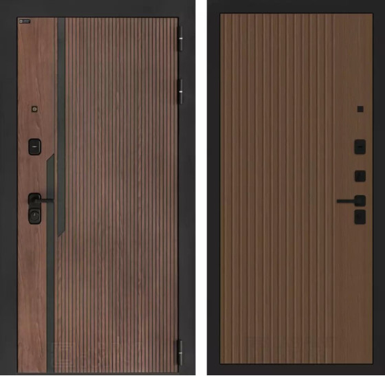 Входная дверь KARMINA 29 - Дуб кантри темный | Фрезерованная МДФ панель 10 мм, цвет 