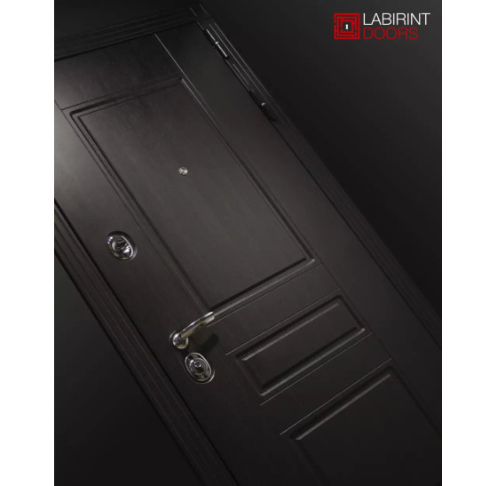 Входная дверь Мегаполис 06 - Сандал белый | Декоративная MDF панель 10 мм с фрезерованным наличником, цвет 