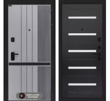 Входная дверь SKYLAB 01 - Венге, стекло белое