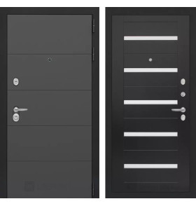 Входная дверь ART 01 - Венге, стекло белое