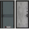 Входная дверь ISSIDA 24 - Бетон светлый | Фрезерованная МДФ панель 10 мм, цвет 
