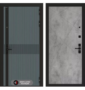 Входная дверь ISSIDA 24 - Бетон светлый