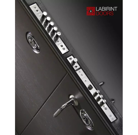 Входная дверь URBAN 14 - Эковенге | Стильная декоративная MDF панель 10 мм с наличником, цвет 