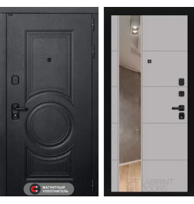 Входная дверь GRAND с Зеркалом 19 - Грей софт