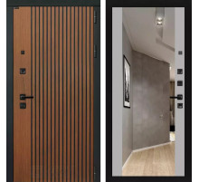 Входная дверь STORM с Зеркалом Максимум - Грей софт