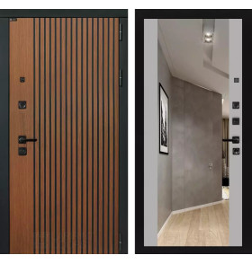 Входная дверь STORM с Зеркалом Максимум - Грей софт