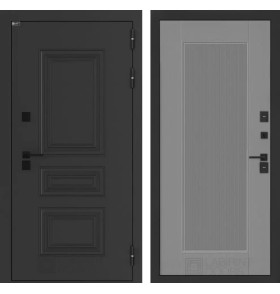 Входная дверь Аляска Лайт 30 - Серый рельеф софт